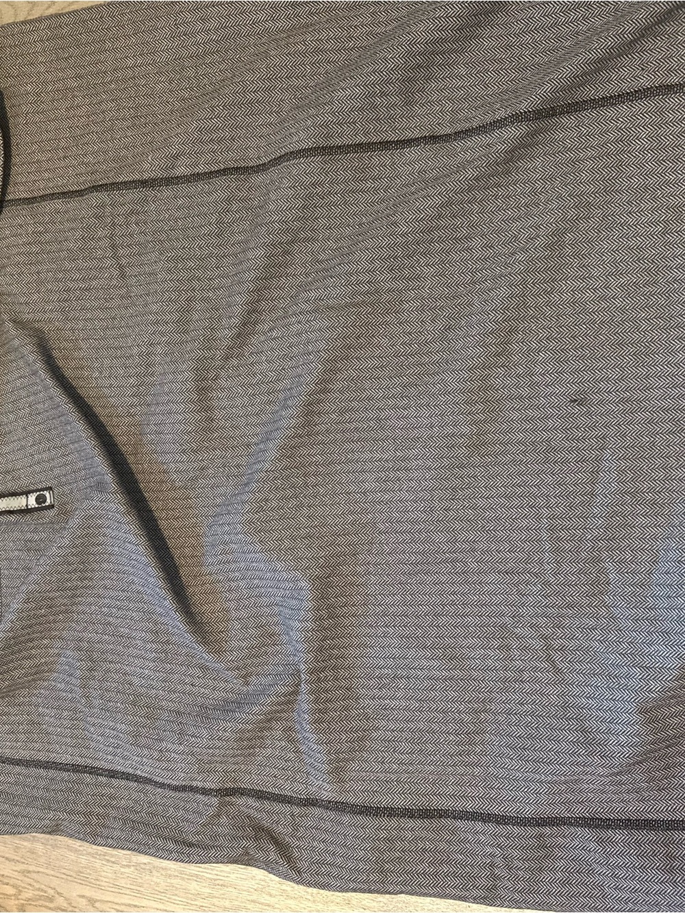 lululemon athletica Gray Chevron Knit Scarf